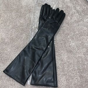 Nasty Gal Faux Leather Gloves